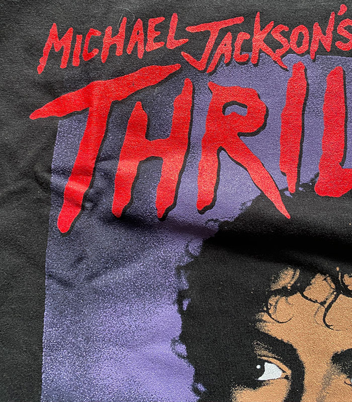 Michael Jackson マイケル・ジャクソン THRILLER スリラー 80年代 ブラック Tシャツ | バンドTシャツ、ロックTシャツ 卸  服飾雑貨 卸販売